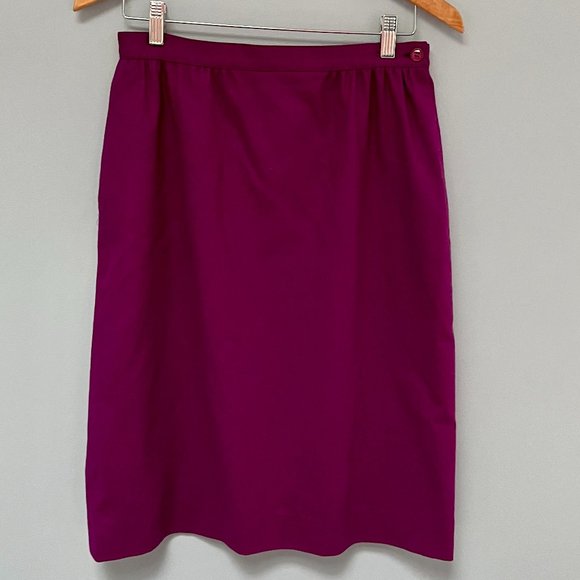 Pendleton Dresses & Skirts - Pendleton Raspberry Midi Wool Skirt Size 8